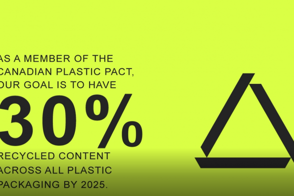 Let's aim at a minimum of 30% recycled content in plastic packaging