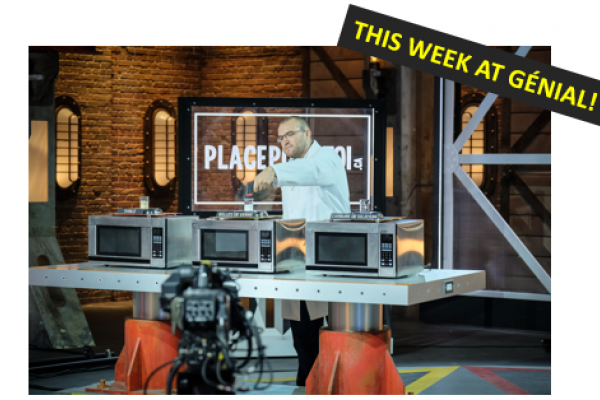Marc-Antoine Charron, Chemical Process Specialist at Pyrowave, takes part in Genial TV show
